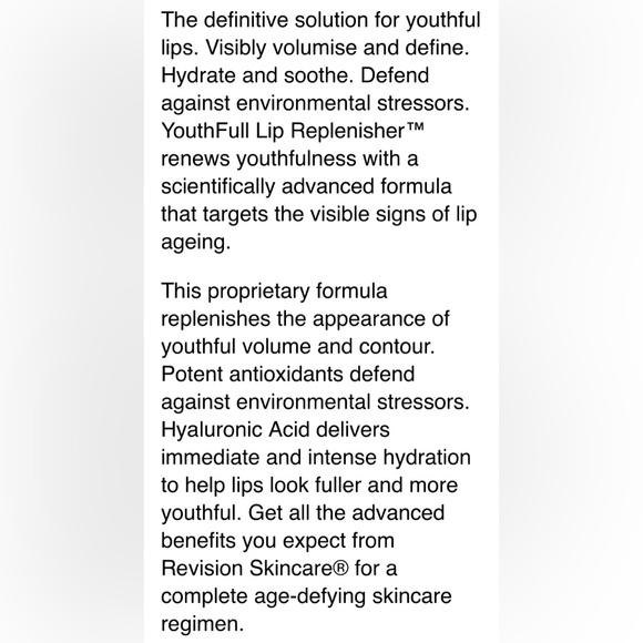 Revision Skincare Youthful Lip Replenisher New in Box - Picture 3 of 8